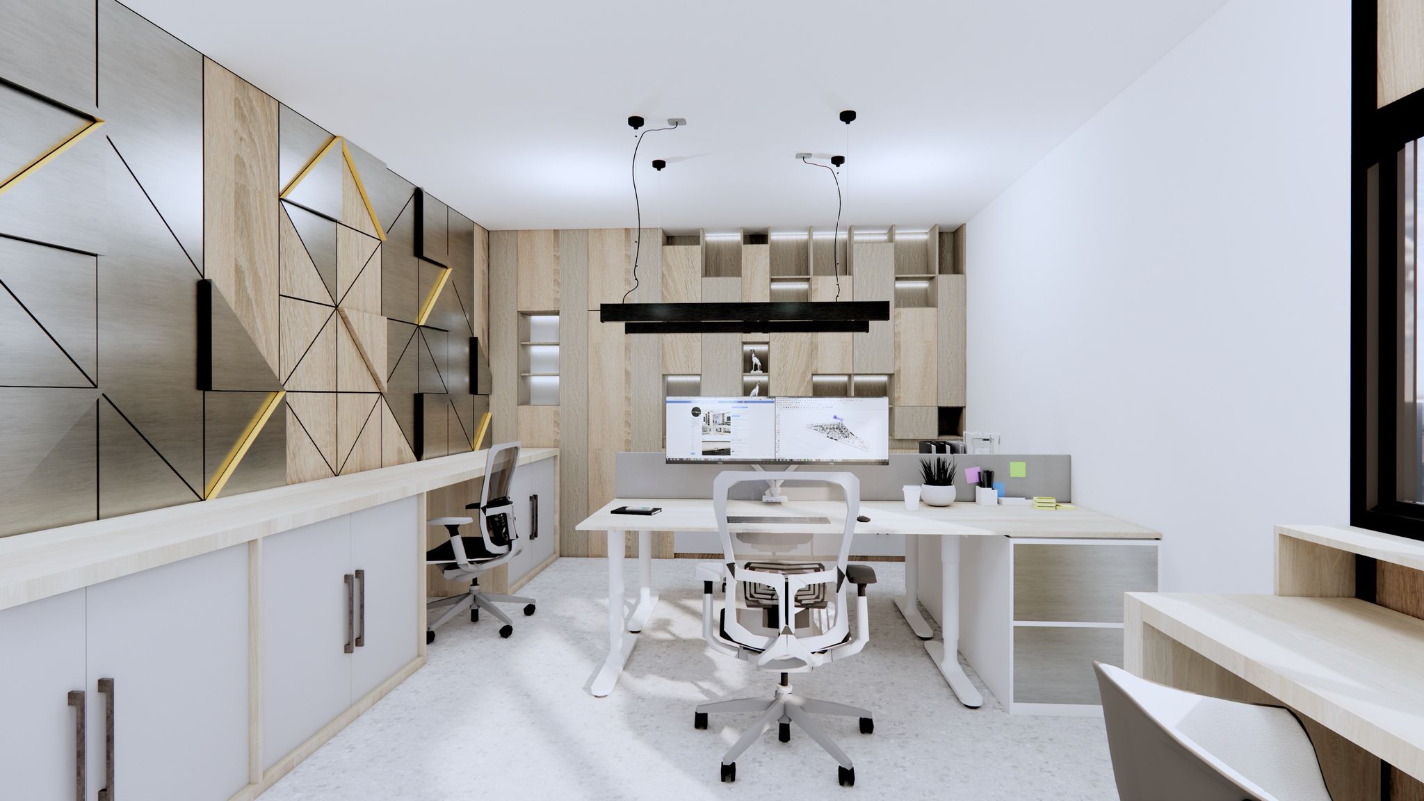 University office architecture Thailand - modern commercial building interior design