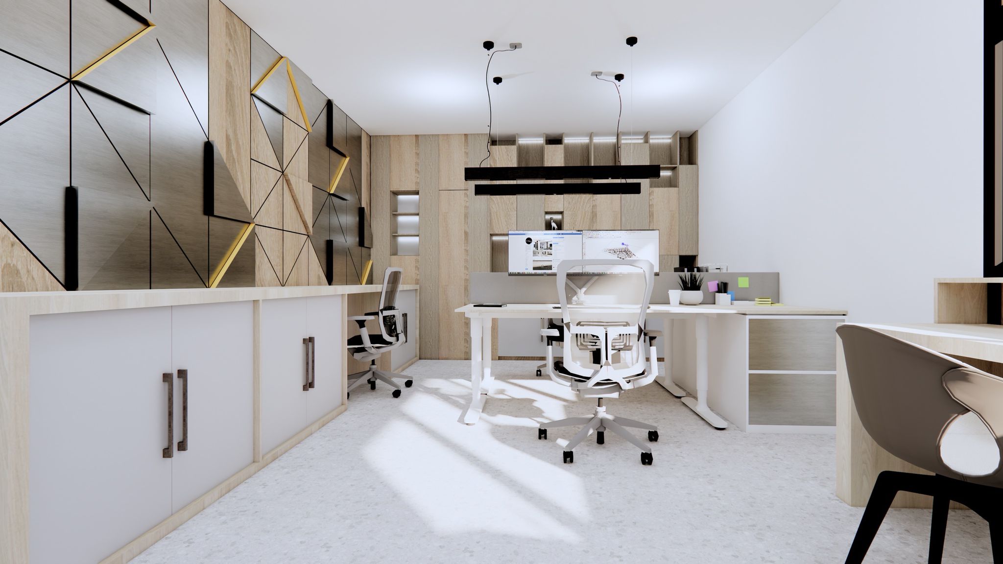 University commercial architecture project - office interior design Thailand by Samui architect